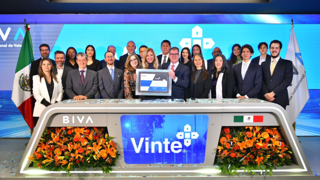 Vinte emite en BIVA bono sustentable por 1,500 millones de pesos